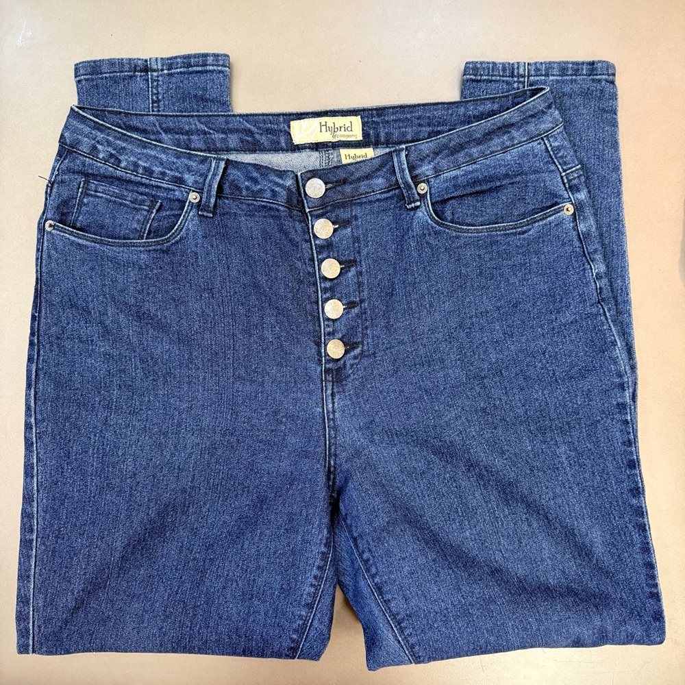 Hybrid & Company High Rise Blue Jeans - Size 16
